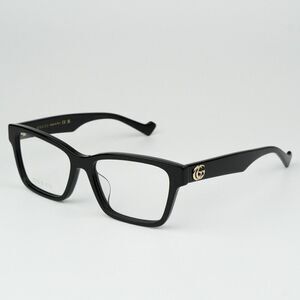 NEW Gucci GG1476OK 001 Black Rectangle Women Eyeglasses GG 1476OK